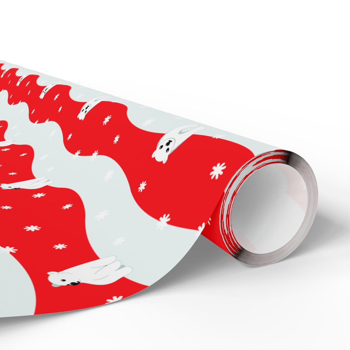 Polar Pups in Snow Wrapping Paper