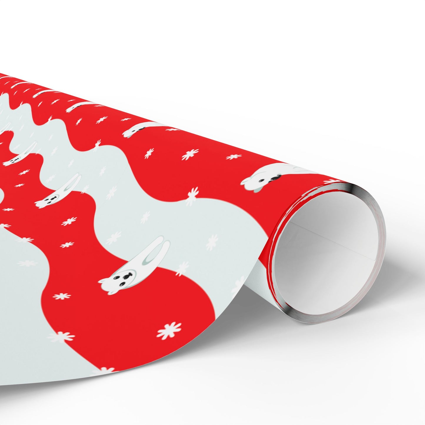Polar Pups in Snow Wrapping Paper
