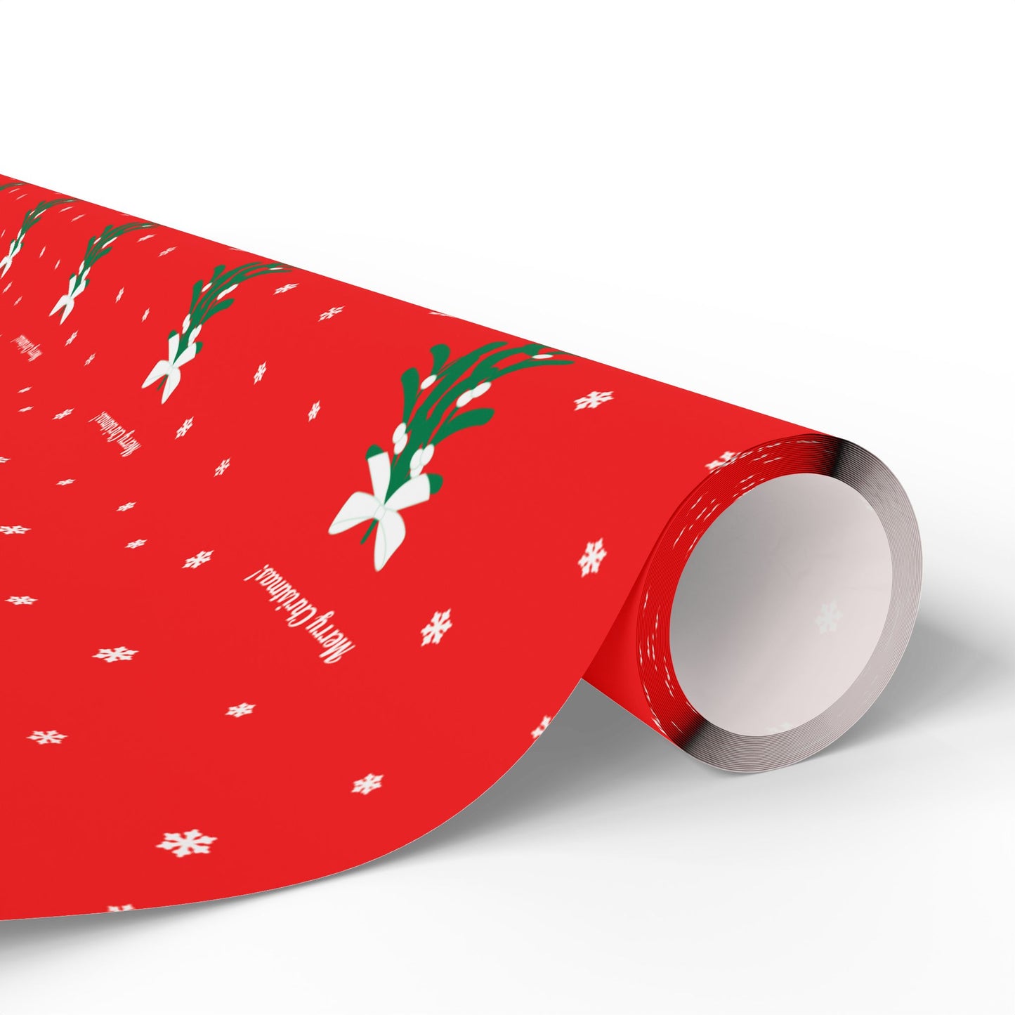 Merry Christmas Mistletoe Wrapping Paper