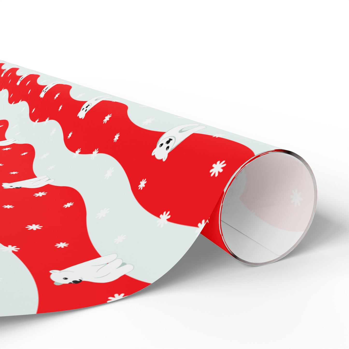 Polar Pups in Snow Wrapping Paper