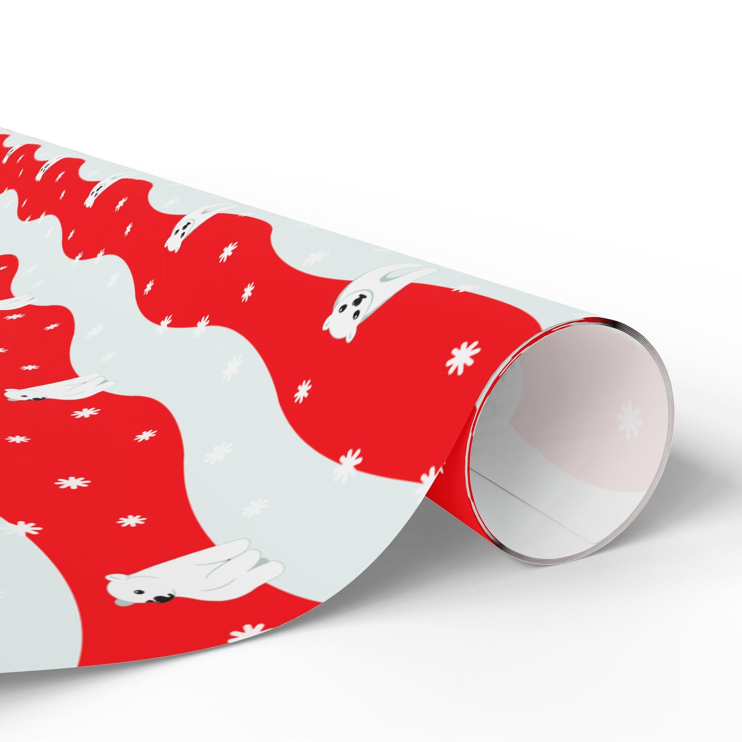 Polar Pups in Snow Wrapping Paper
