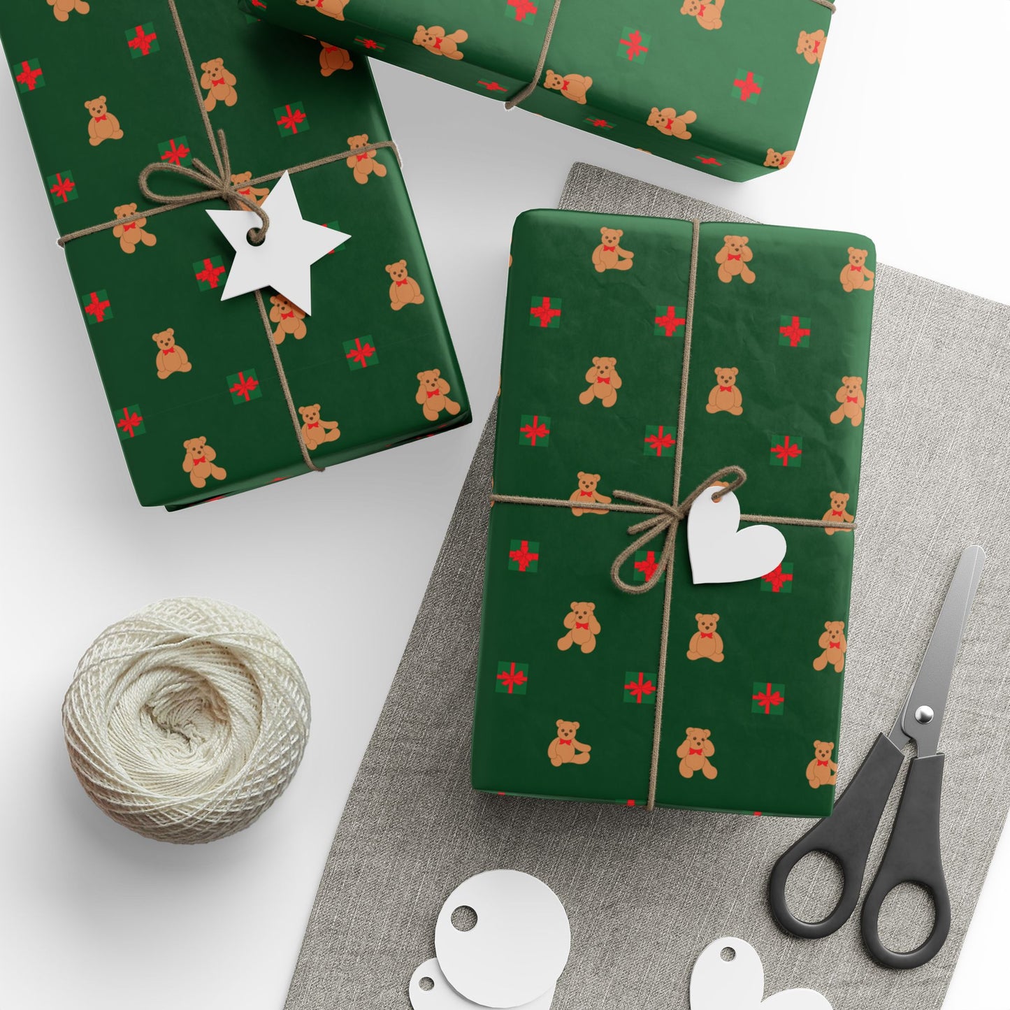 Holiday Green Wrapping Paper