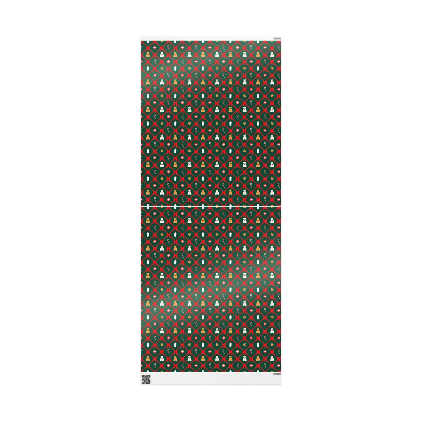 Christmas and Cookies Ribbon Lattice Wrapping Paper