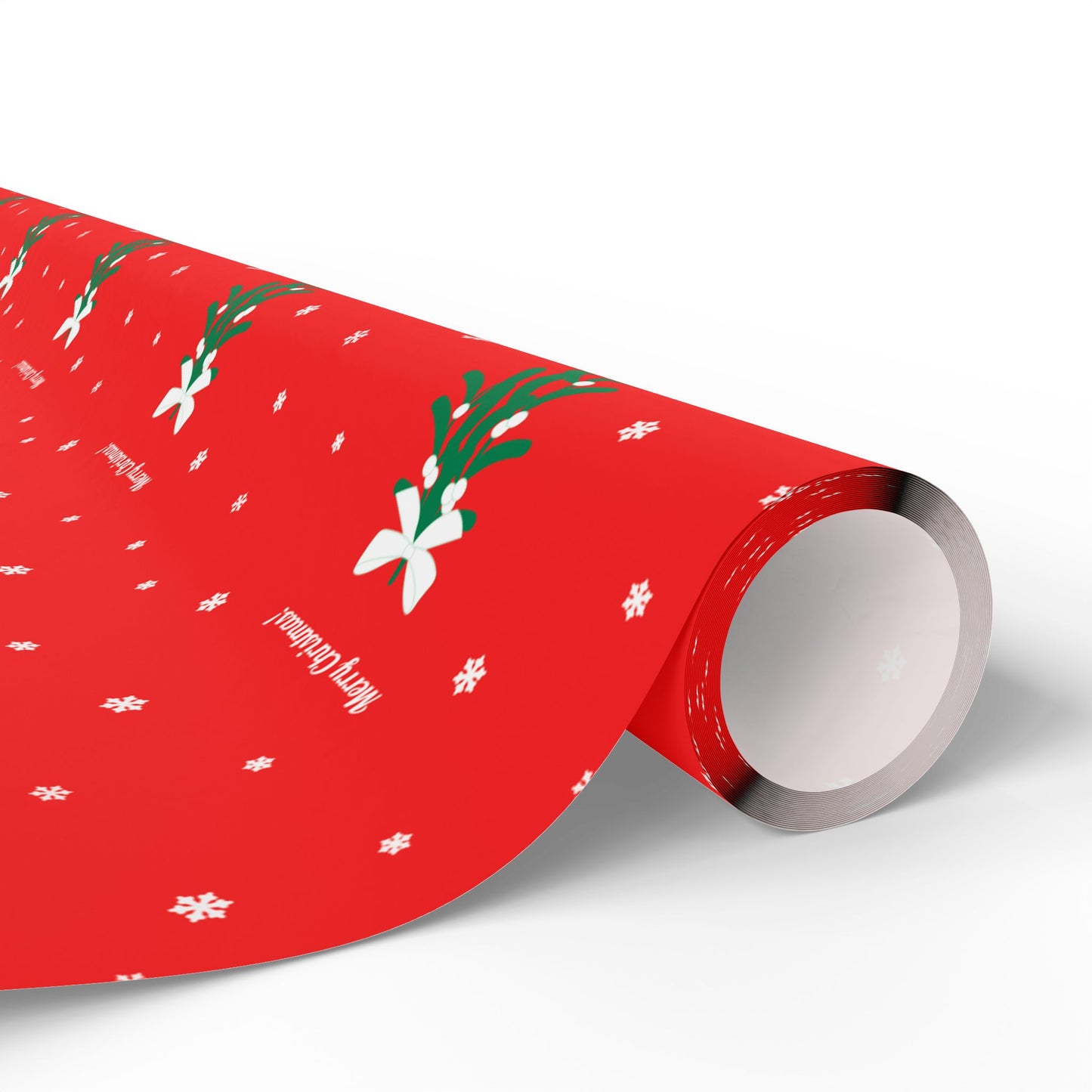 Merry Christmas Mistletoe Wrapping Paper