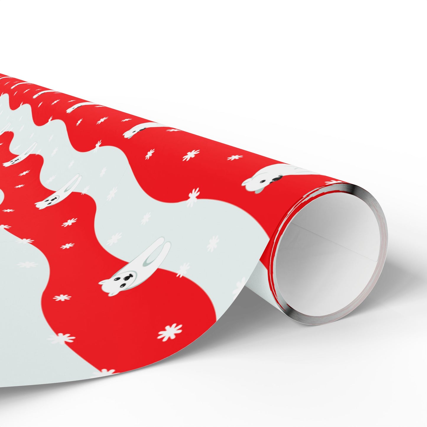 Polar Pups in Snow Wrapping Paper