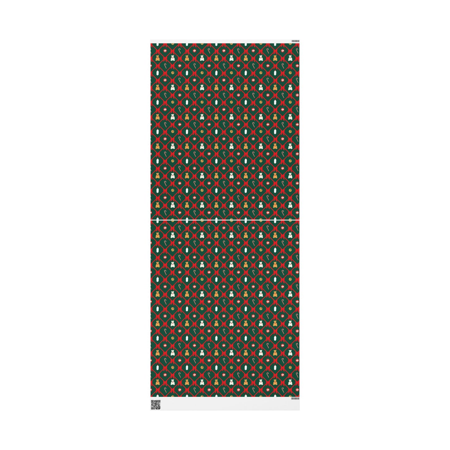 Christmas and Cookies Ribbon Lattice Wrapping Paper