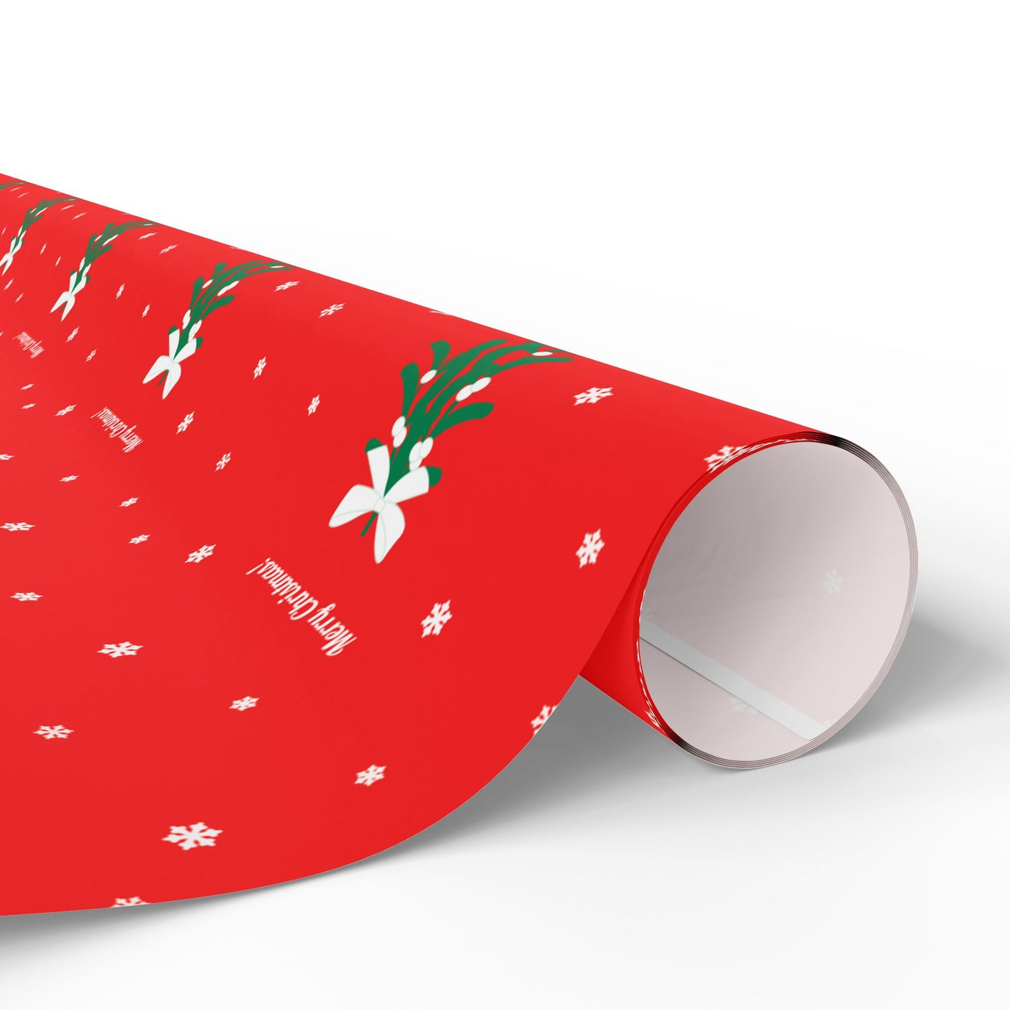 Merry Christmas Mistletoe Wrapping Paper