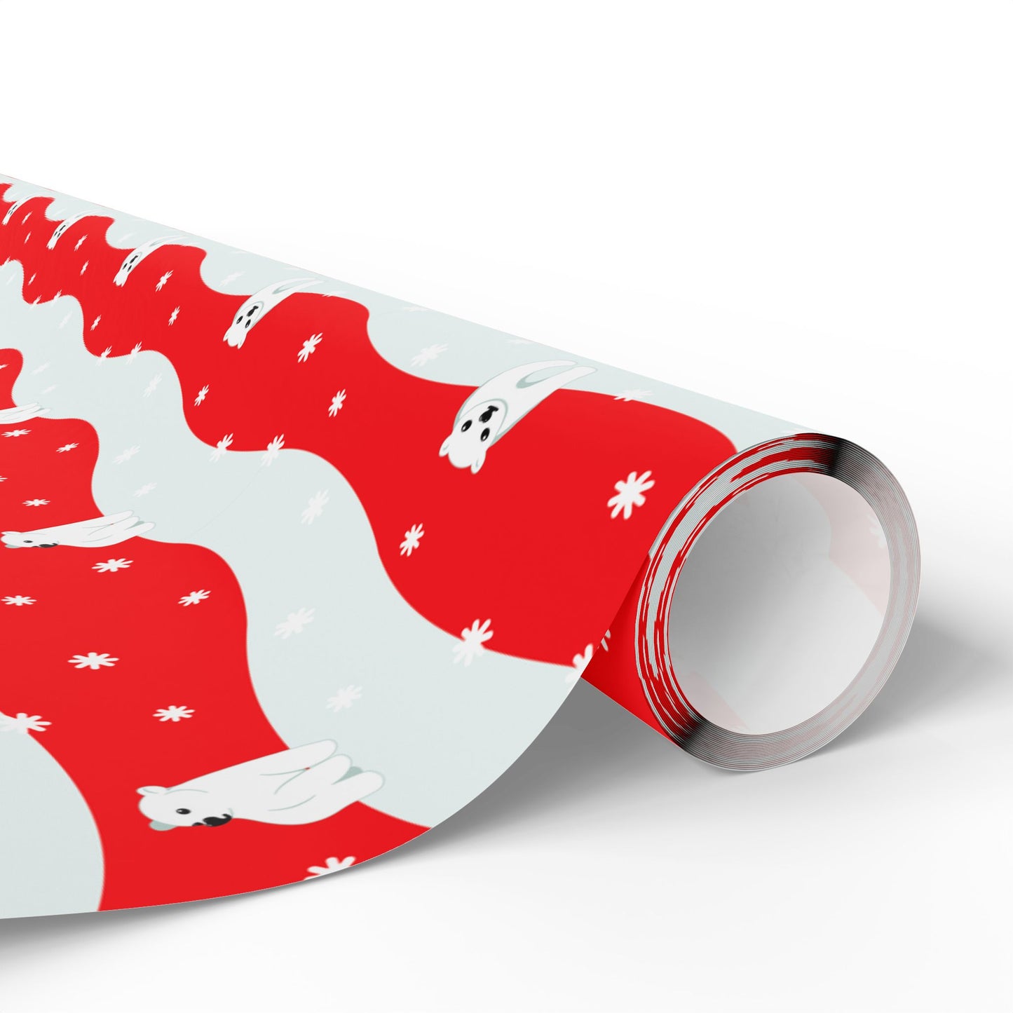 Polar Pups in Snow Wrapping Paper