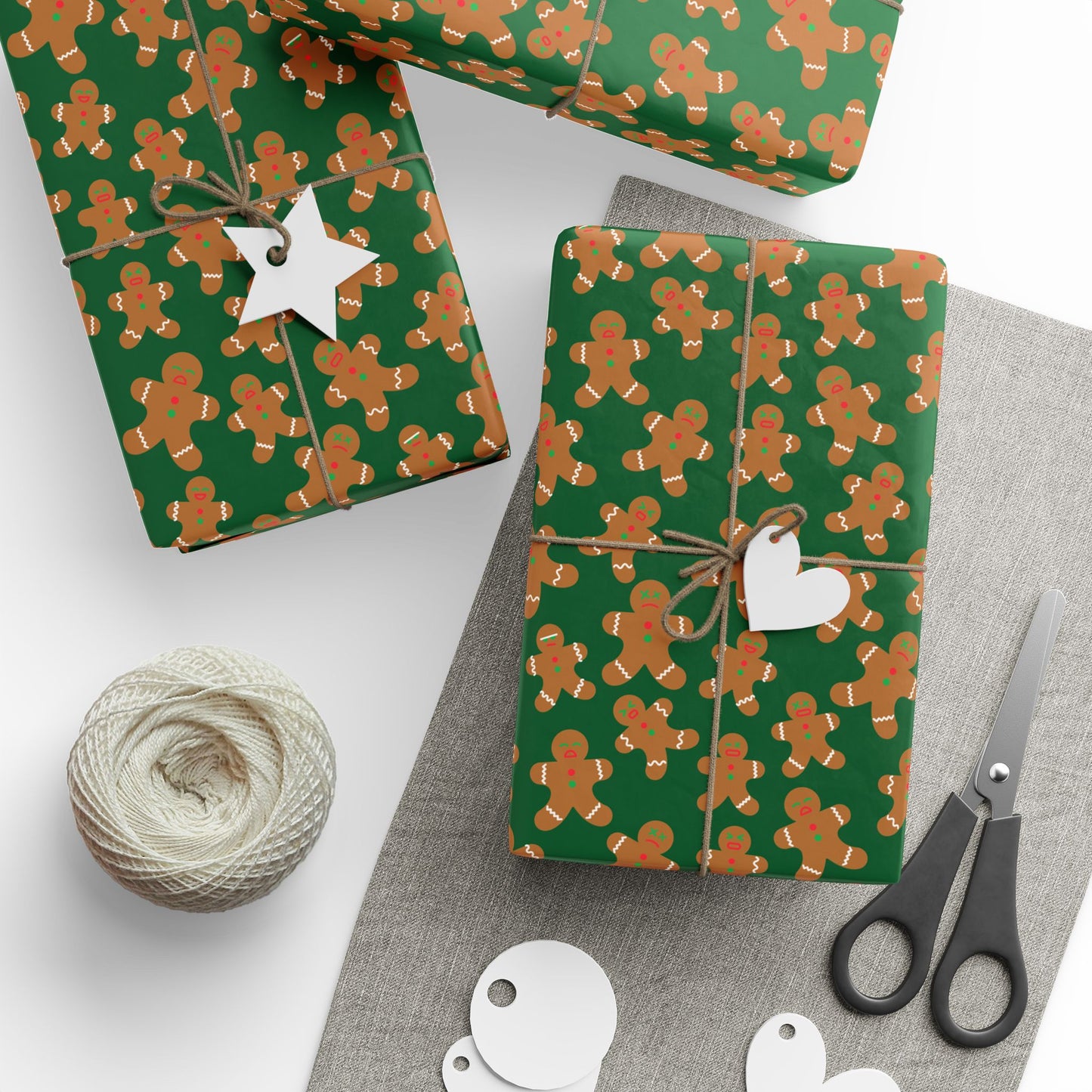 Gingerbread Men Wrapping Paper