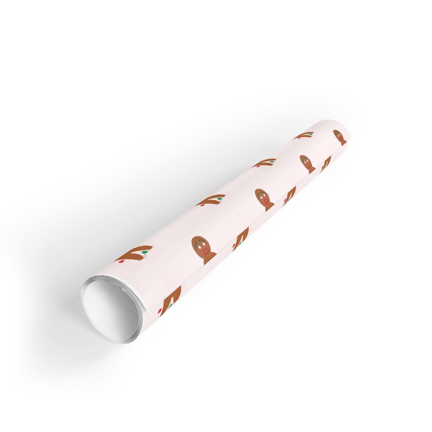 Gift Wrapping Paper Rolls - Gingerbread Man Pattern