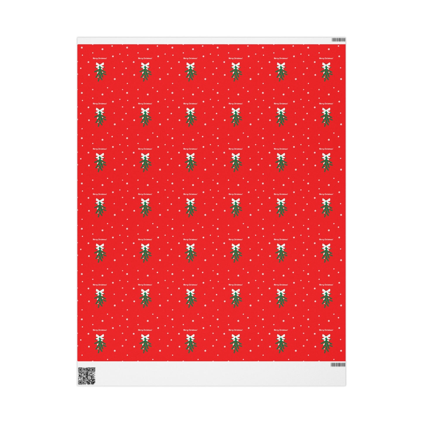 Merry Christmas Mistletoe Wrapping Paper